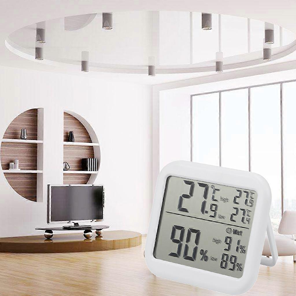  Automatic Electronic Temperature Humidity Monitor Clock LCD Digital Screen