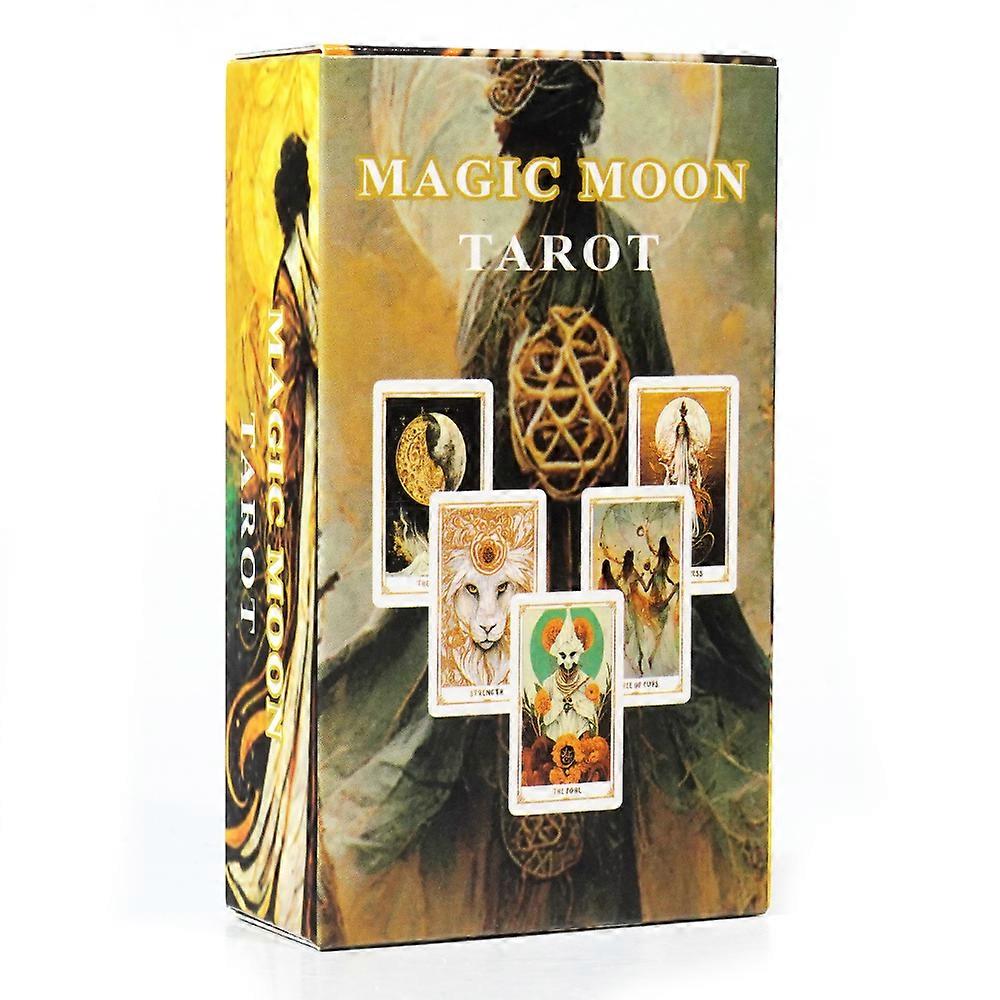 Newest Magic Moon Tarot Deck 78pcs Cards Oracle Deck Divination Tools Artificial Intelligence The Radiance of the Moon