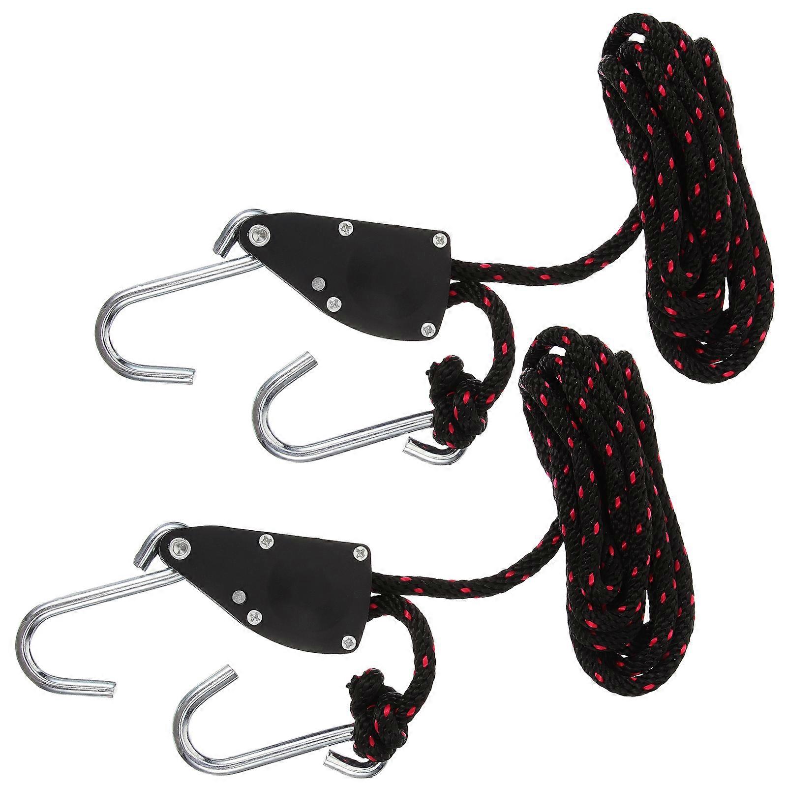 2 PCS Poulie Cliquets Kayak et Canoë Bateau Proue et Poupe Corde Serrure Sangle D’arrimage 1/4 Pouce Robuste Cintre Réglable En Corde 136KG Capacité De Poids