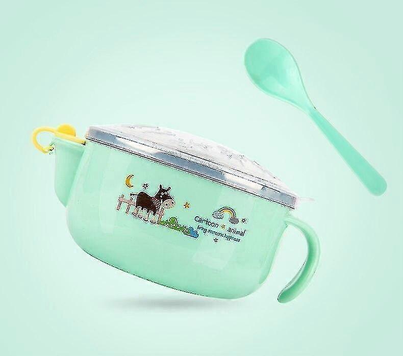 5 Pcs   Tableware Set   Silicone Plate Set Feeding Antislip Bowl Children'S Tableware