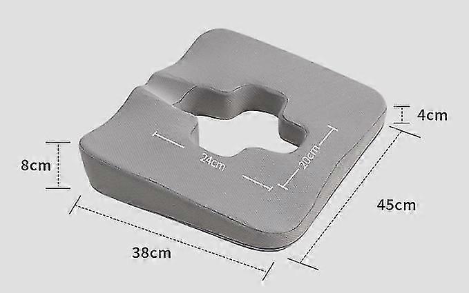 プレミアム褥瘡防止クッション - T字型開口部の三角形の傾斜デザインによる床ずれ緩和ヘルスケアチェアクッション