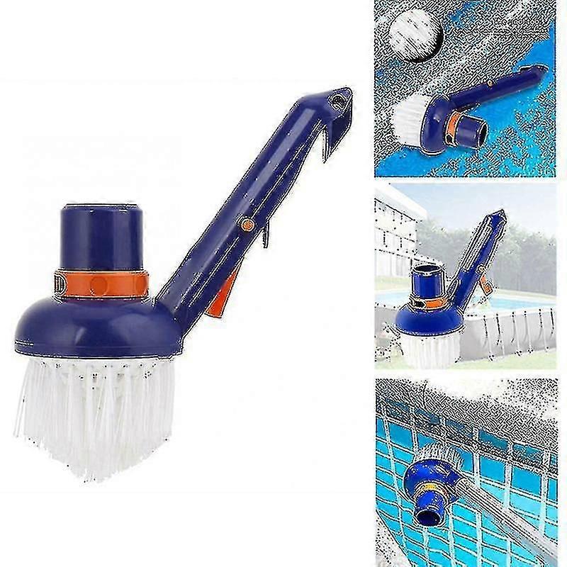 Swimming Pool Corner Vacuum Brush Best For Above Ground Inground Swimming Pools Spas Hot Tubs Fine,1pcs,blue