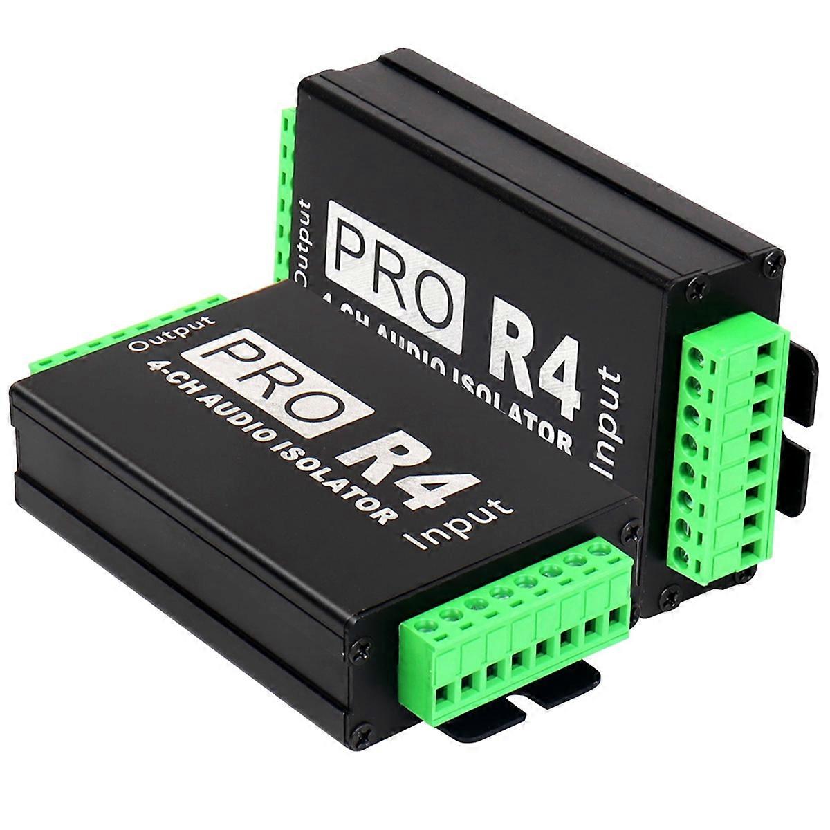 4CH Audio Isolator Audio Noise Reduction Filter Current Ground Loop Audio Isolator for Car Audio Modification