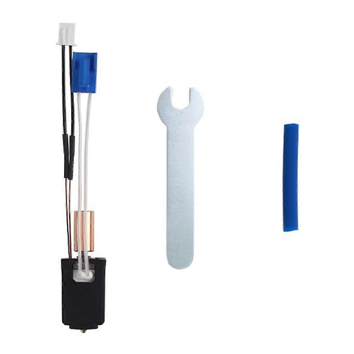 3D Printer Parts Thermistor Heat Tube Heat Block Throat Volcano Nozzle Hotend Kit for X1/X2 Genius