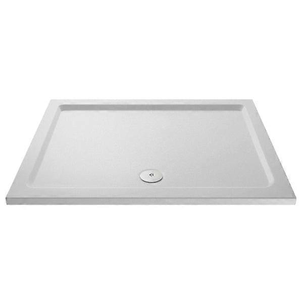 Nuie Slip Resistant Rectangular Shower Tray - White