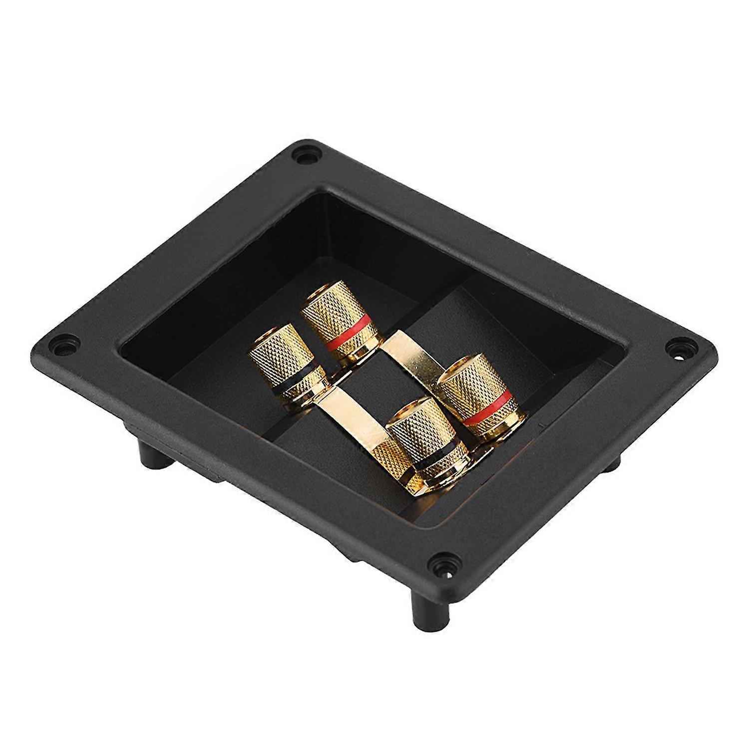4 Copper Binding Post Terminal Cable Connector Speaker Terminal Box Acoustic Components