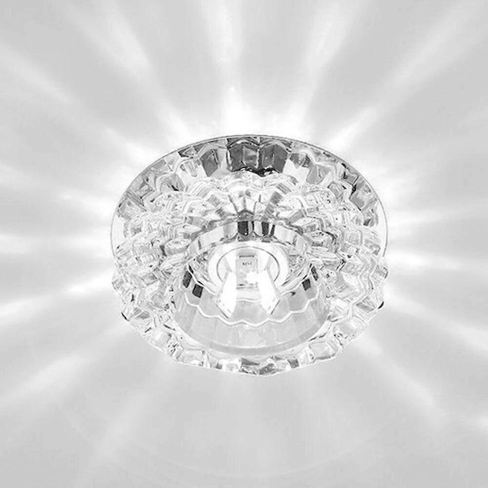 Modern Flush Mount Small LED Ceiling Light for Art Gallery Decoration Front Balcony Porch Crystal Light Corridors Light Fixture