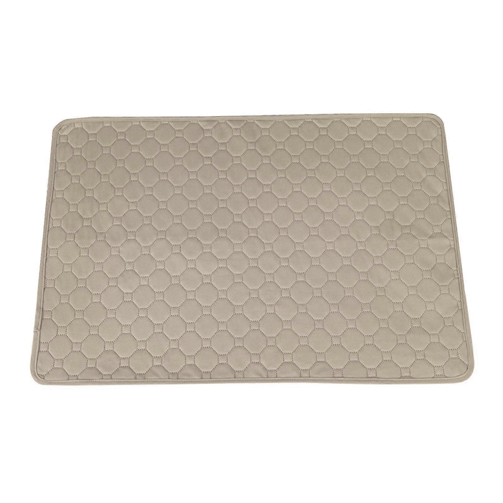 Washable Pee Pads for Dogs Whelping Reusable Small Large Absorbent Leak-Proof Floor Mats for Home Travel Crates Training  Khaki XL