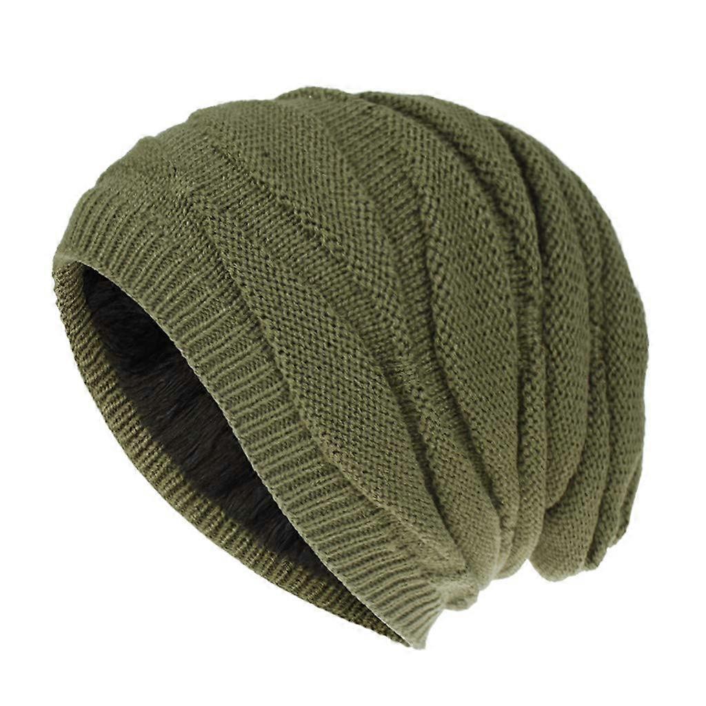 Ribbed Winter Beanie for Unisex, Warm Knit Hat with Detachable Pom-Pom, Soft Stretchy Material, One Size Fits All