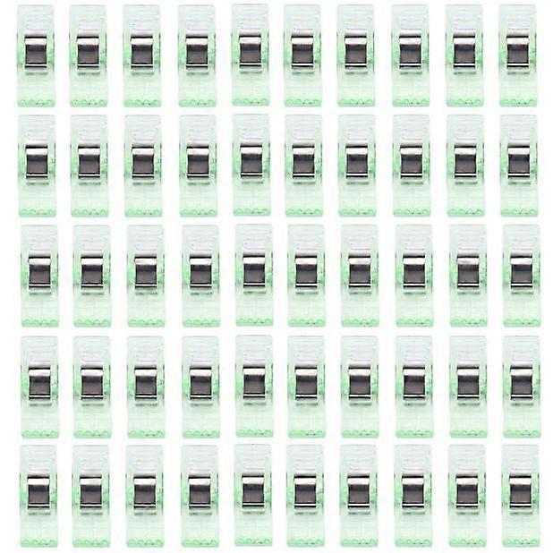 50 PCS Clear Sewing Quilt Binding Plastic Clips Clamps Pack