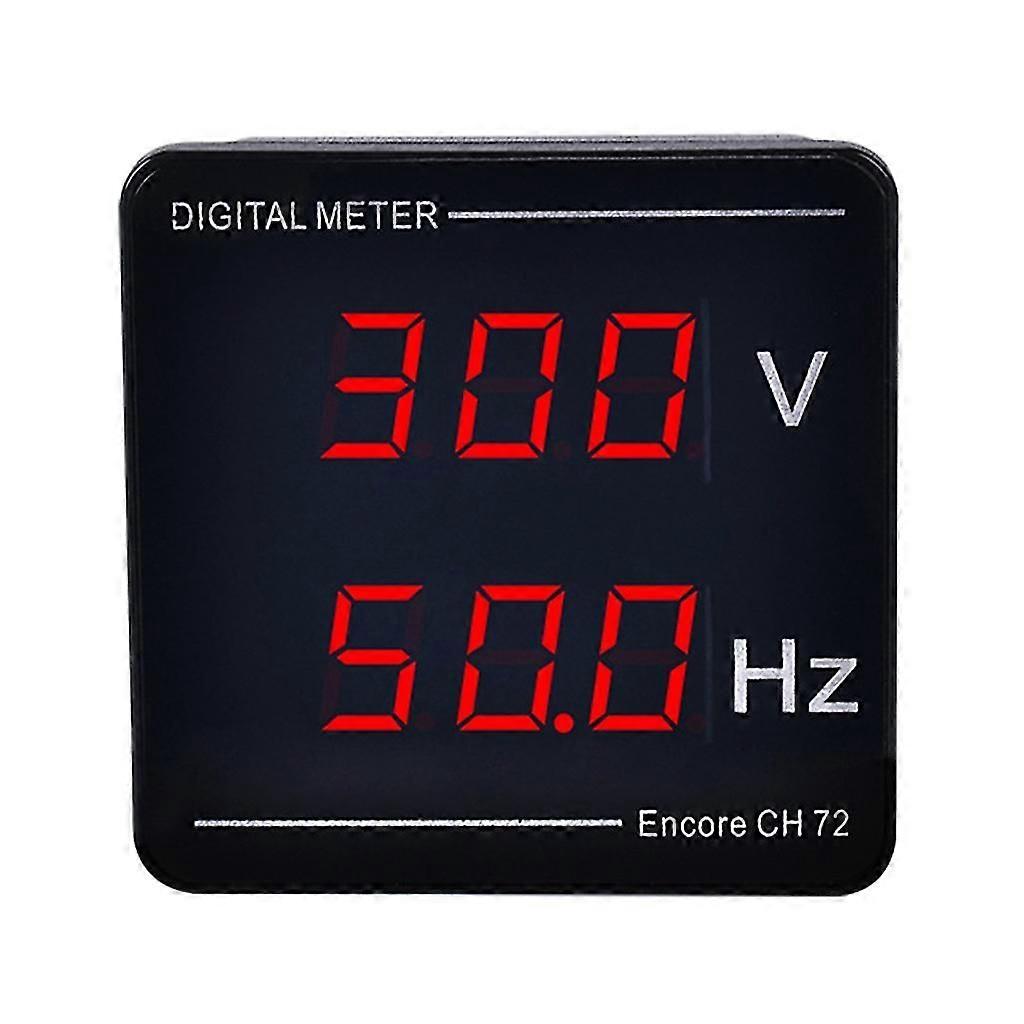 Digital Voltmeter Frequency Panel Meter AC50-500V LED Display