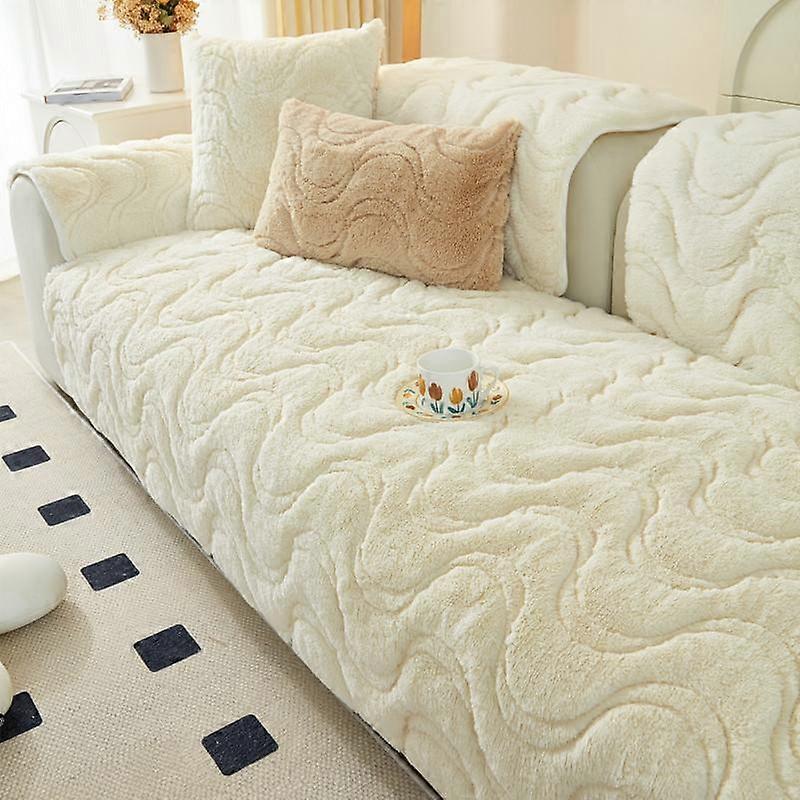 Autumn and Winter Warm Plush Sofa Cushion Modern Simple Super Soft Non-slip Thickened Sofa Cushion Towel