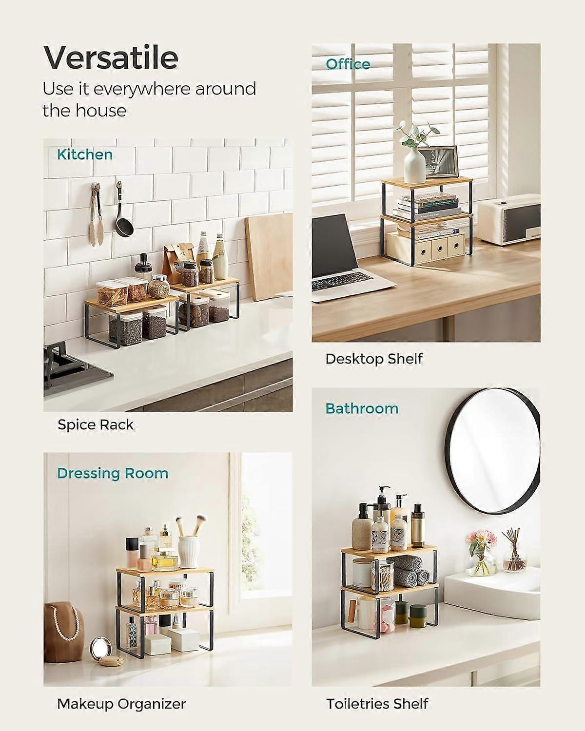 Space - saving Stackable Kitchen Rack | Fruugo UK