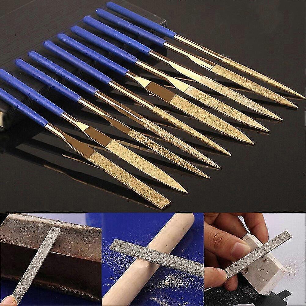10x diamond file set set key file needle file rasp diamond file metal