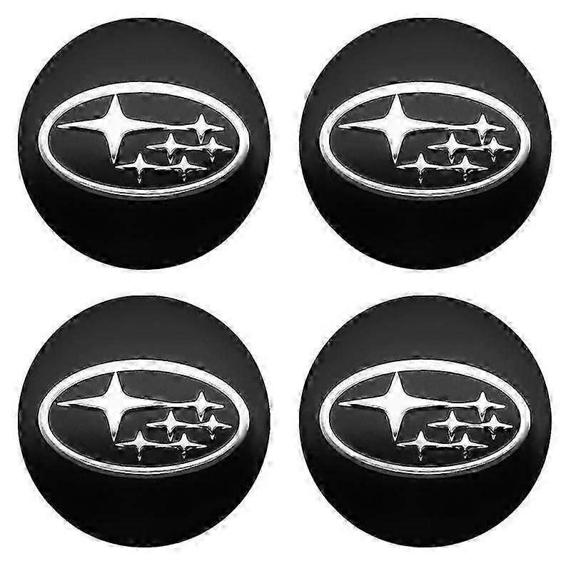 4 יחידות 56 + 60 מ"מ גלגל רכב רכזת כובעים מדבקת חישוק כיסוי תג אוטומטי סמל סטיילינג לסובארו סטי אימפרזה פורסטר xv טרייבקה