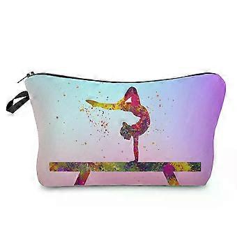 Makeup Bag Fashion School Teacher Gift Rhythmic Gymnastics Print Cosmetic Bag Original Design Female Travel Toiletries Organizer