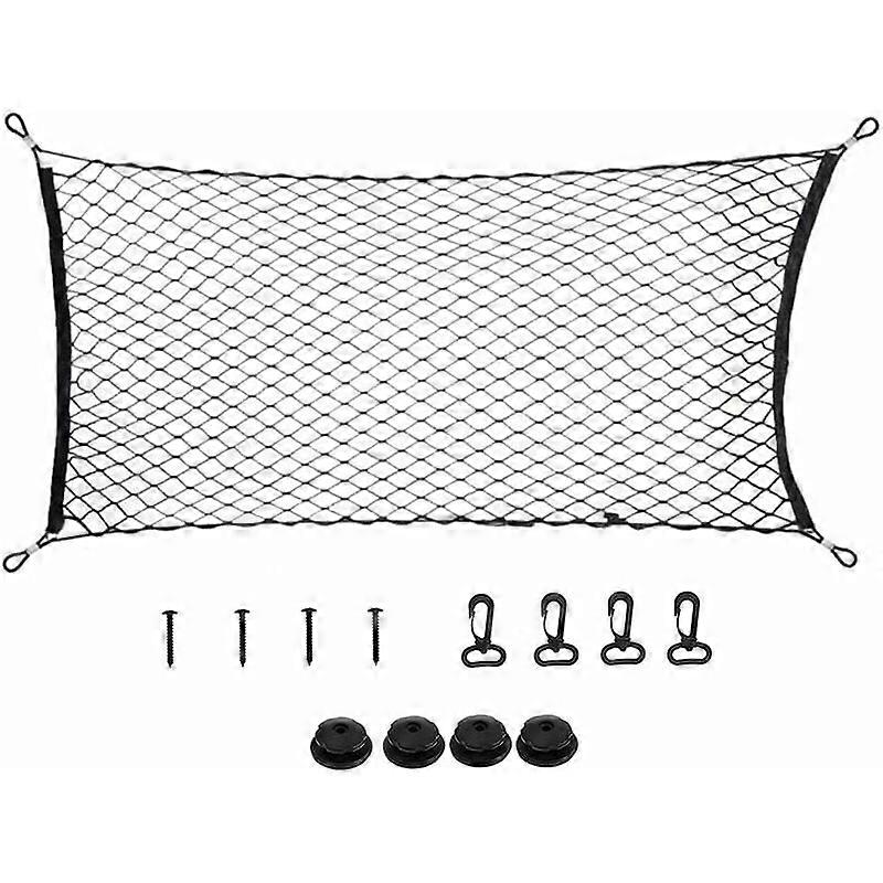 Universal Car Storage Net, Luggage Storage Net, Car Trunk Net, Car Accessories Net, Children's Luggage Net, for SUV, Truck Black(70120cm)