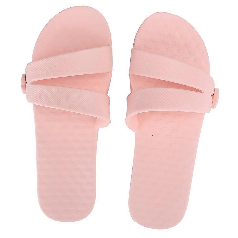 Summer non-slip bathroom slippers, suitable for home and hotel use (medium size 37-38)