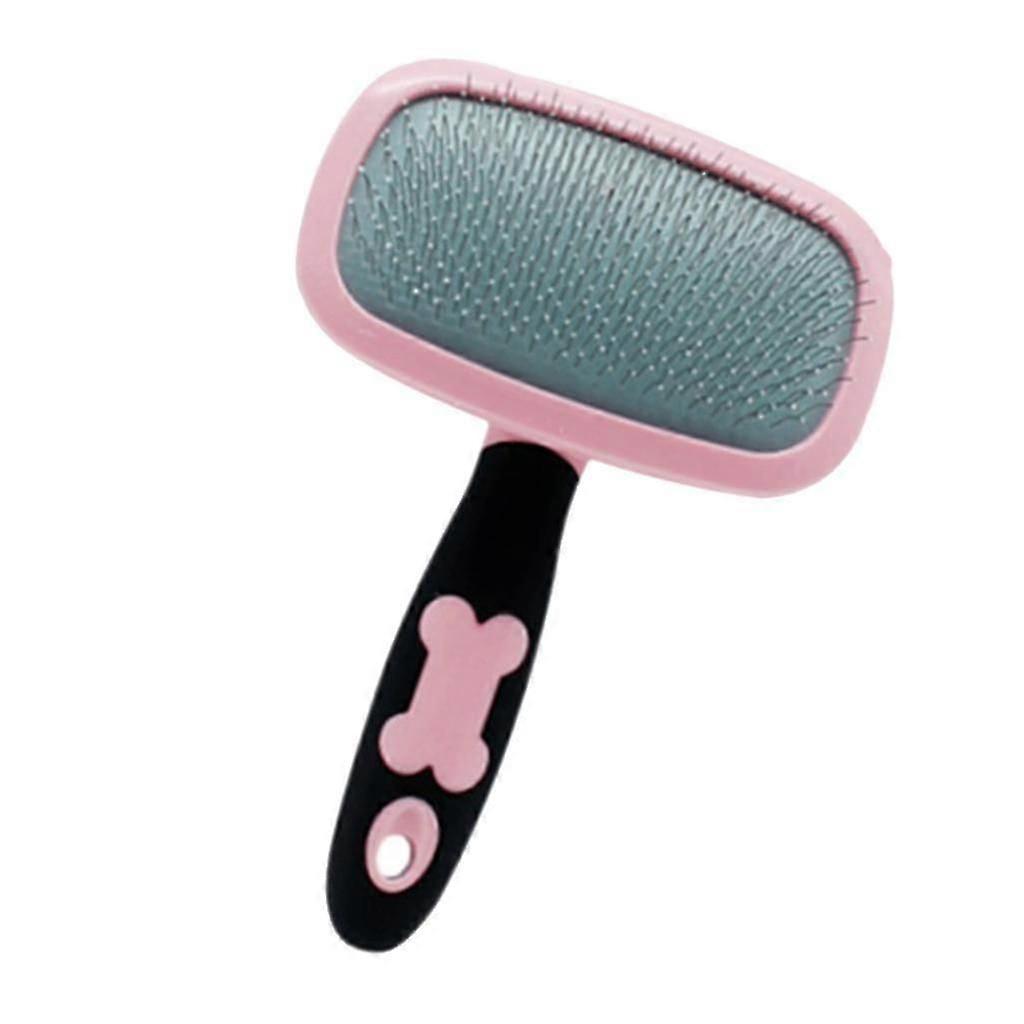 Pet Dog Cat Grooming Slicker Brush Comb Tool 360 Rotating Massage Comb Pink