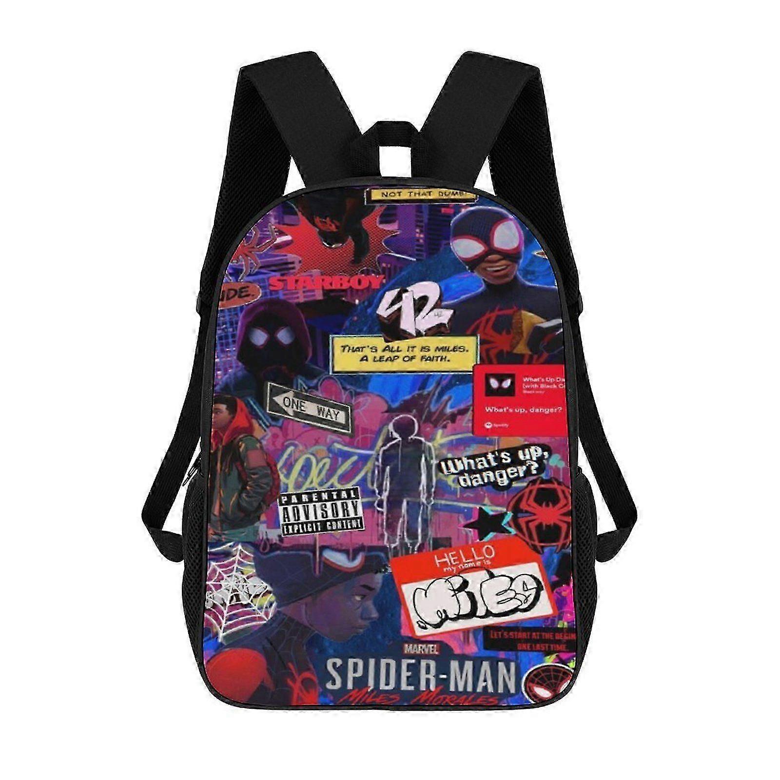 i2186 Miles Morales Backpack Shoulders DaypackBag Work Travel Classic Unisex Backpack kli2186