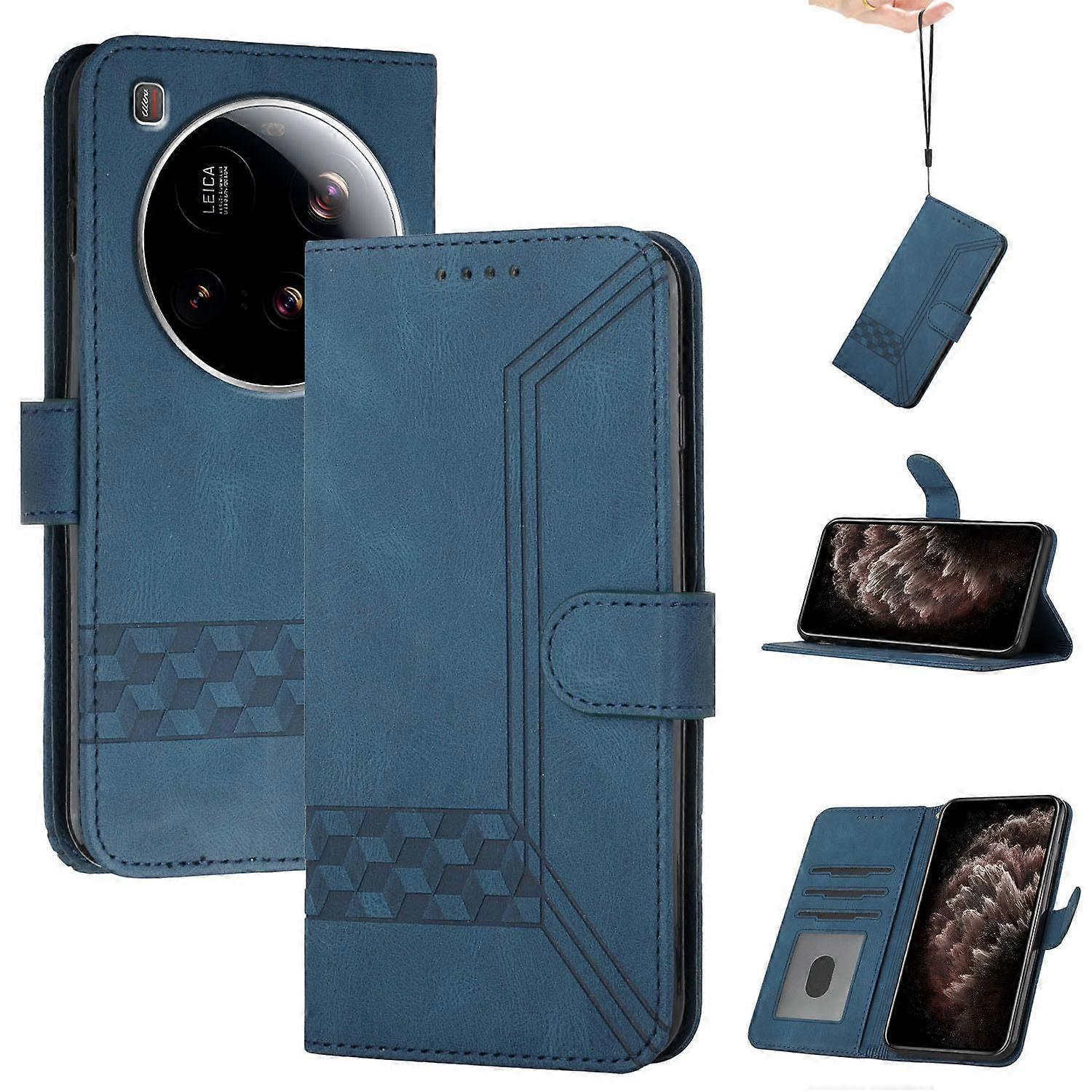 Cubic Skin Feel Flip Leather Phone Case