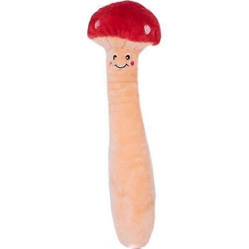 Zippyclaws Zippypaws Jigglerz Mushroom, XL,Red/White