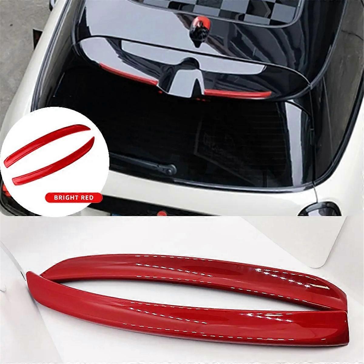 For MINI F55 F56 Red Rear Trunk Roof Spoilers Tail Wing Decoration ...