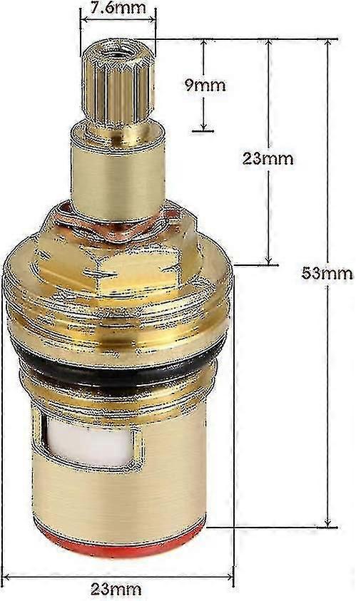 2pcs Ceramic Disc Head, Ceramic Cartridges, Universal Replacement For Brass