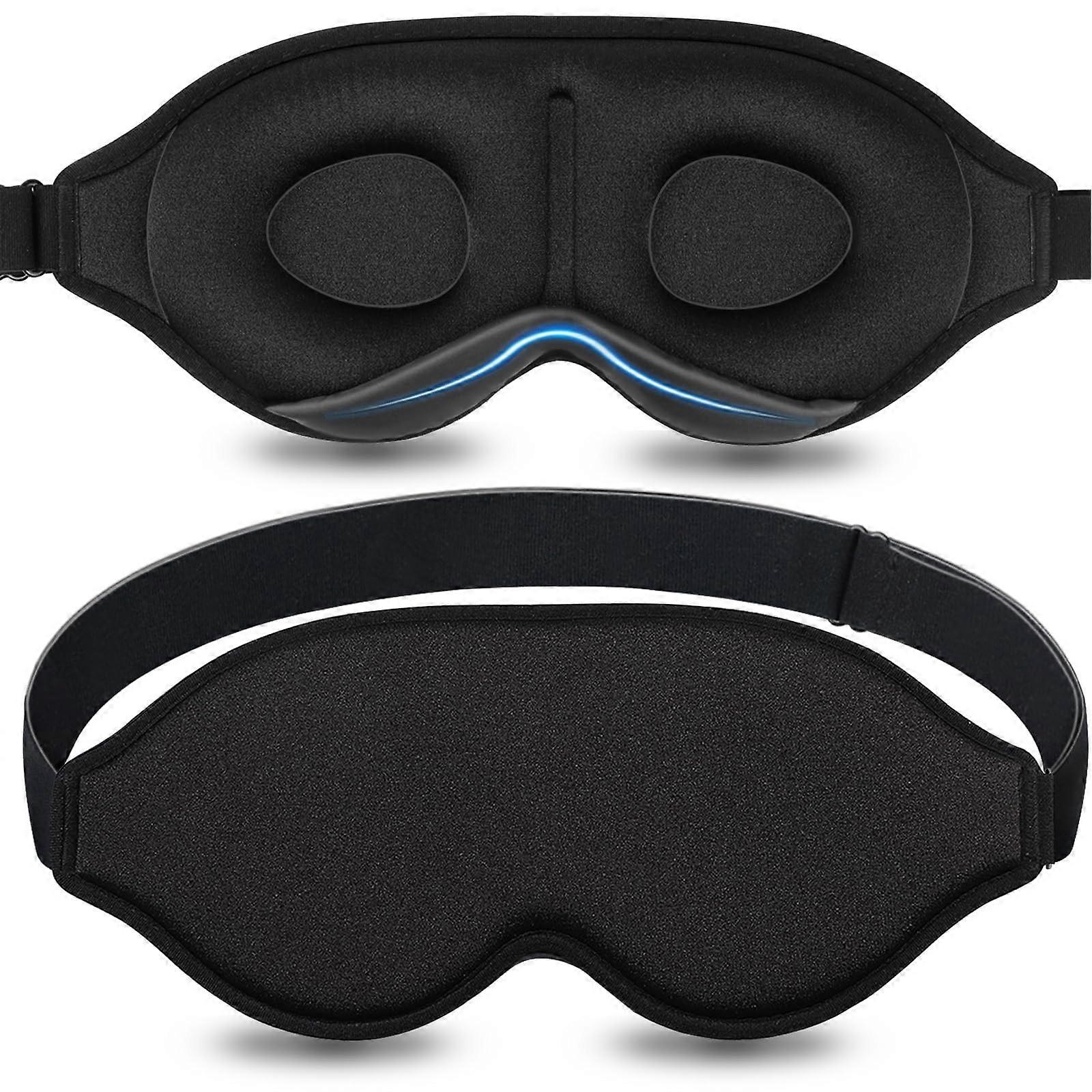 Contoured Pressure- 3D Adjustable Soft Mask Sleep for Comfortable Sleeping