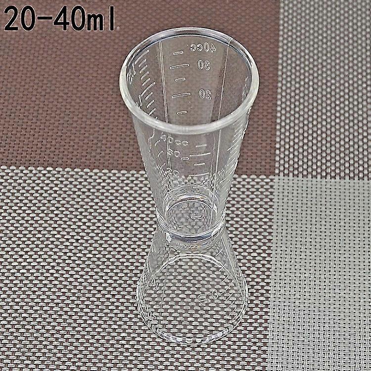 2 PCS PC Small Measuring Cup Device Double-headed Graduated Milk Tea Scale Cup Oz Measuring Tool Large
