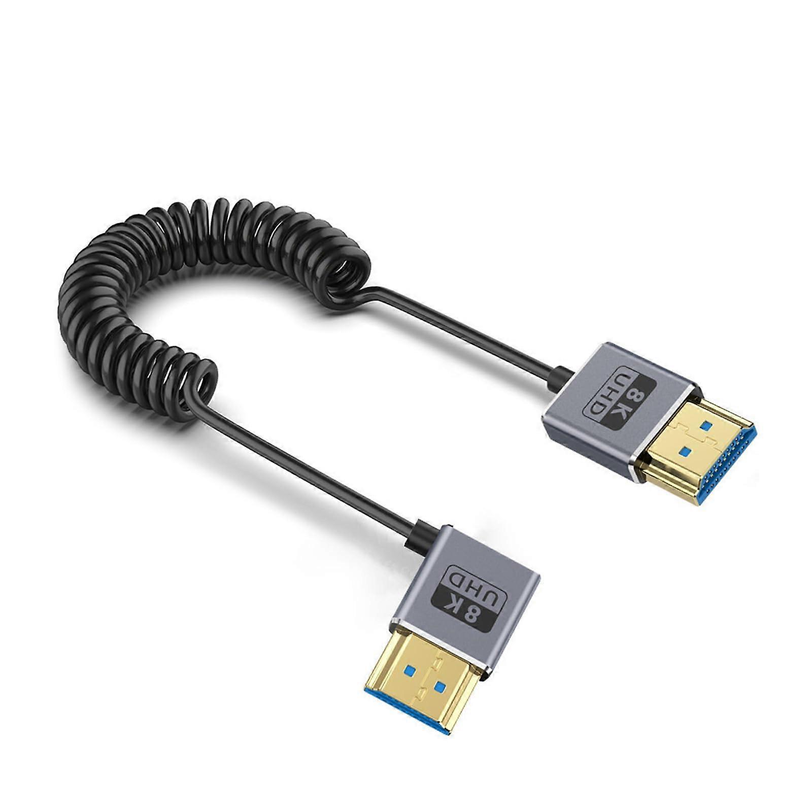 Thin 8K60hz 2.1 Cable 48Gbps with Spring Designing Cord for Enhances