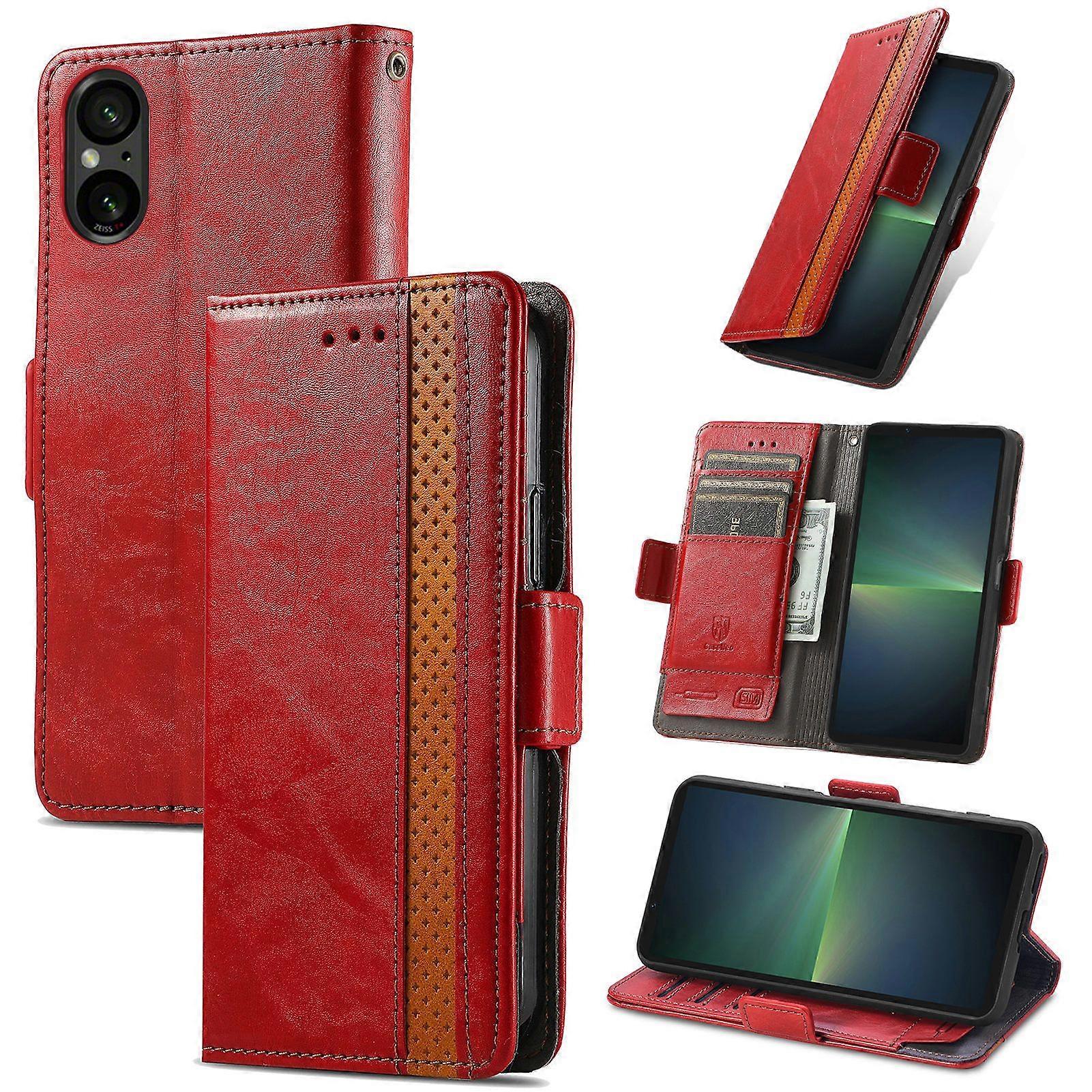 Compatible With Sony Xperia 5 V Wallet Case, PU Leather Flip Case with Card Holders RFID Blocking Kickstand Phone Cover