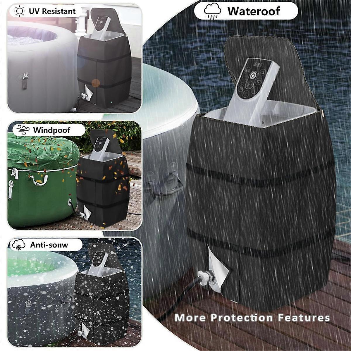 Waterproof Hot Tub Insulated Pump Cover for Multiple 