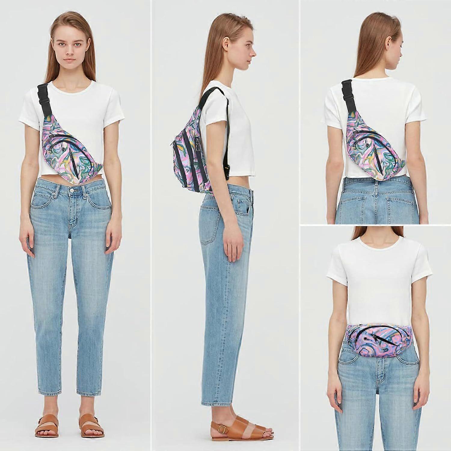 Waist Bag, 4 Pocket Adjustable Waist Bag