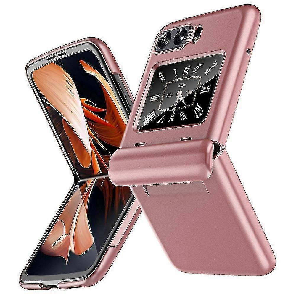 For Motorola Razr 2022 5G Hinged Folding All-inclusive Shell Hard PC Shock-Absorption Anti-Scratching Phone Case