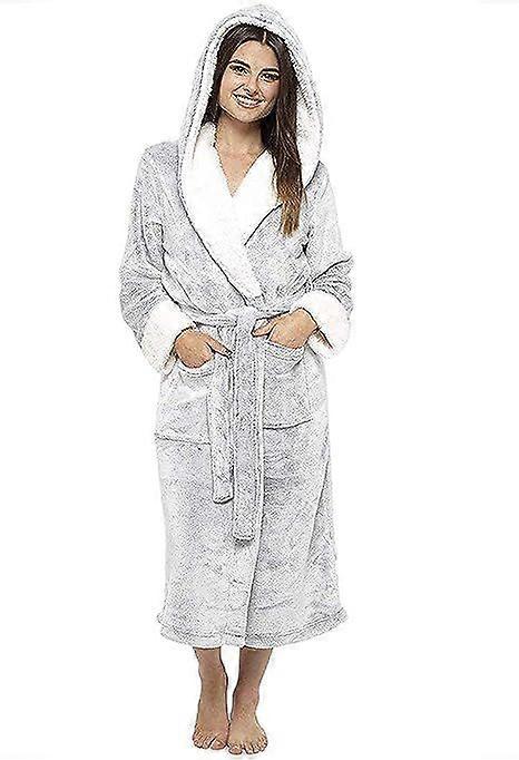 Ladies Fleece Dressing Gown DL