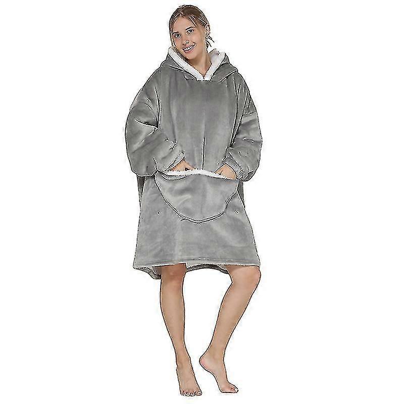 Σούπερ Dalian Hoodie κουβέρτα κουκούλα σούπερ μαλακό Sherpa μαλλί γιγαντιαίο φούτερ για ενήλικες