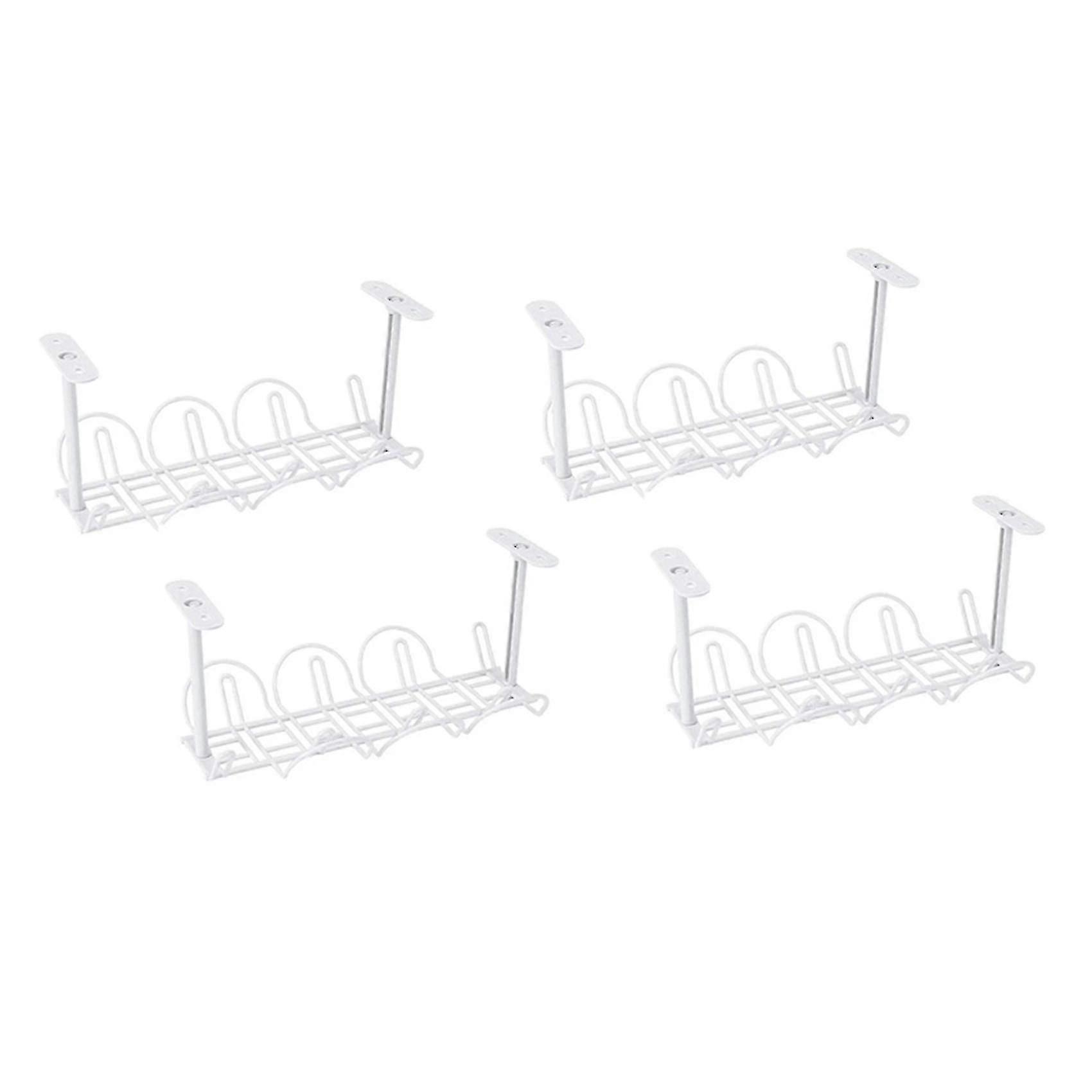 Desk Cable Management 2 Pack Cable Management Tray Compatible With Office & Home