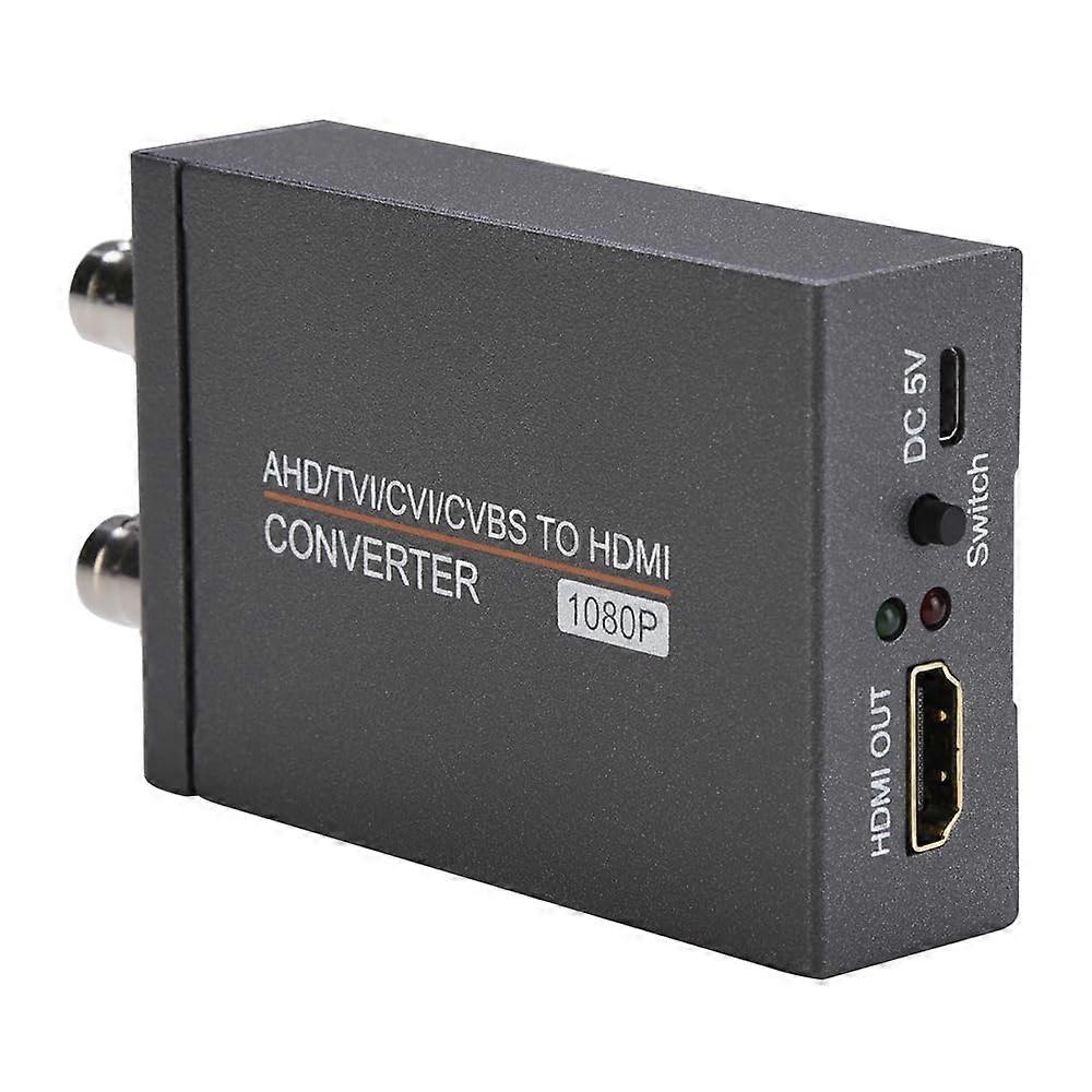 AHD/TVI/CVI/CVBS To HDMI Converter Adapter, Supports 720P-8MP, Full HD 4K Video Output For CCTV Cameras