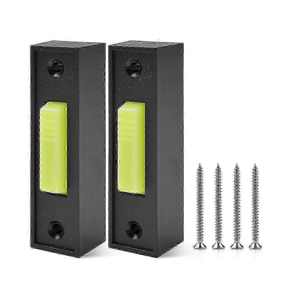 2pcs Universal Garage Door Opener Switch 41A4166 Lighted Wall Mounted Push Button Black