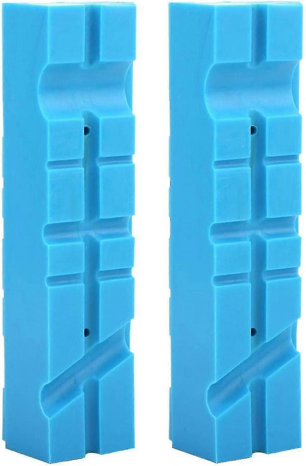 2 Pieces Jaw Pads, Durable -grooved Soft Tpu Bench Accessories For 4.5 Inch