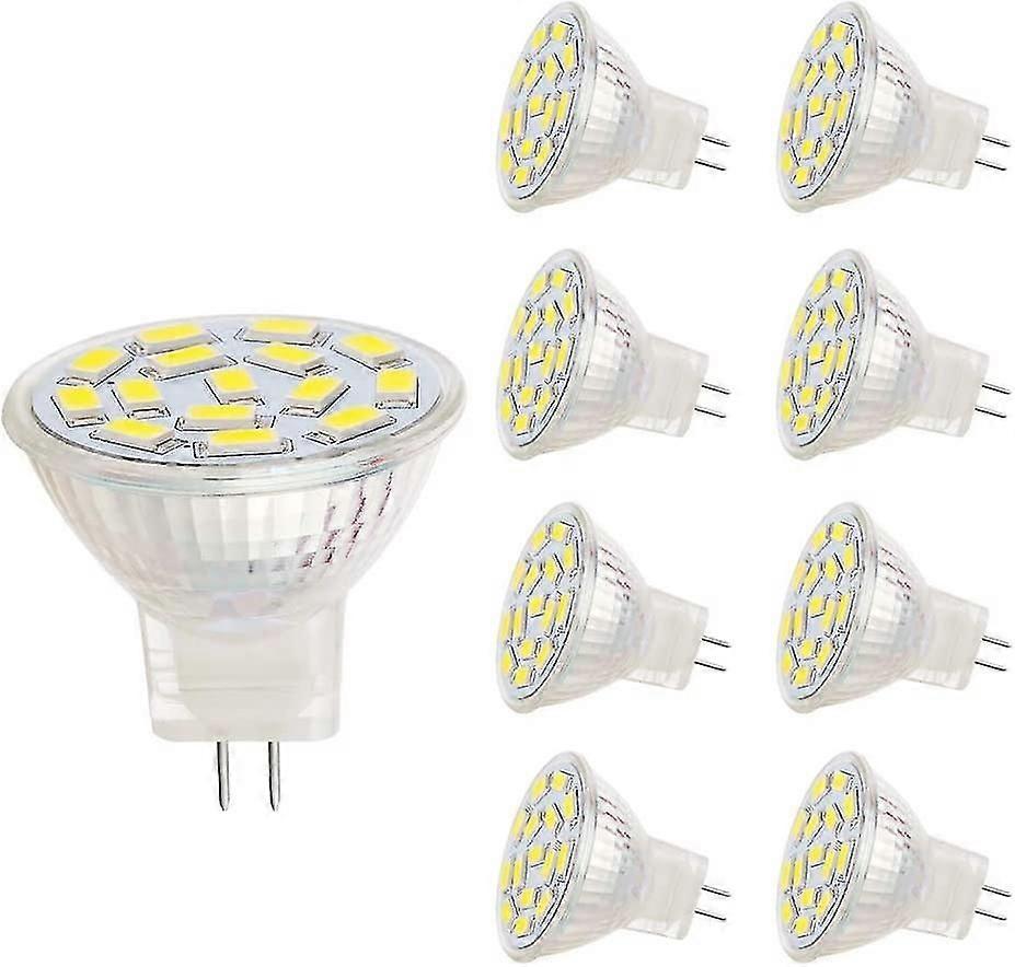 مصابيح Mr11 LED ، مقبس gu4.0 ، 3 واط ، مصابيح هالوجين مطابقة 20-30 واط ، 12 فولت تيار متردد / تيار مستمر ، 350 لومن ، 120 ، أبيض (6000 كيلو ، 8 قطع) [فئة الطاقة A +]