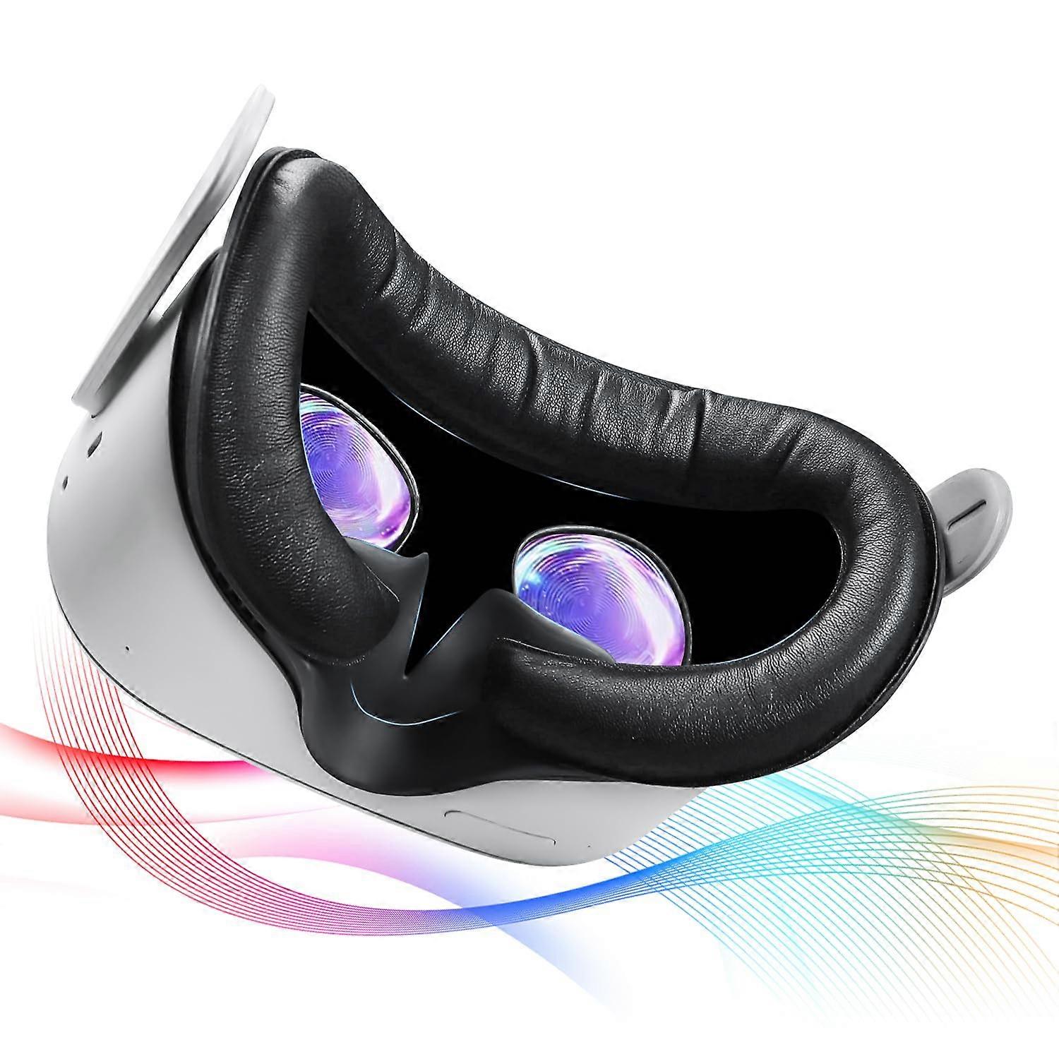 Face Pad & Face Cover Cushion Replacement Compatible with Oculus/Meta Quest 2 VR Accessories for Comfortable VR Use