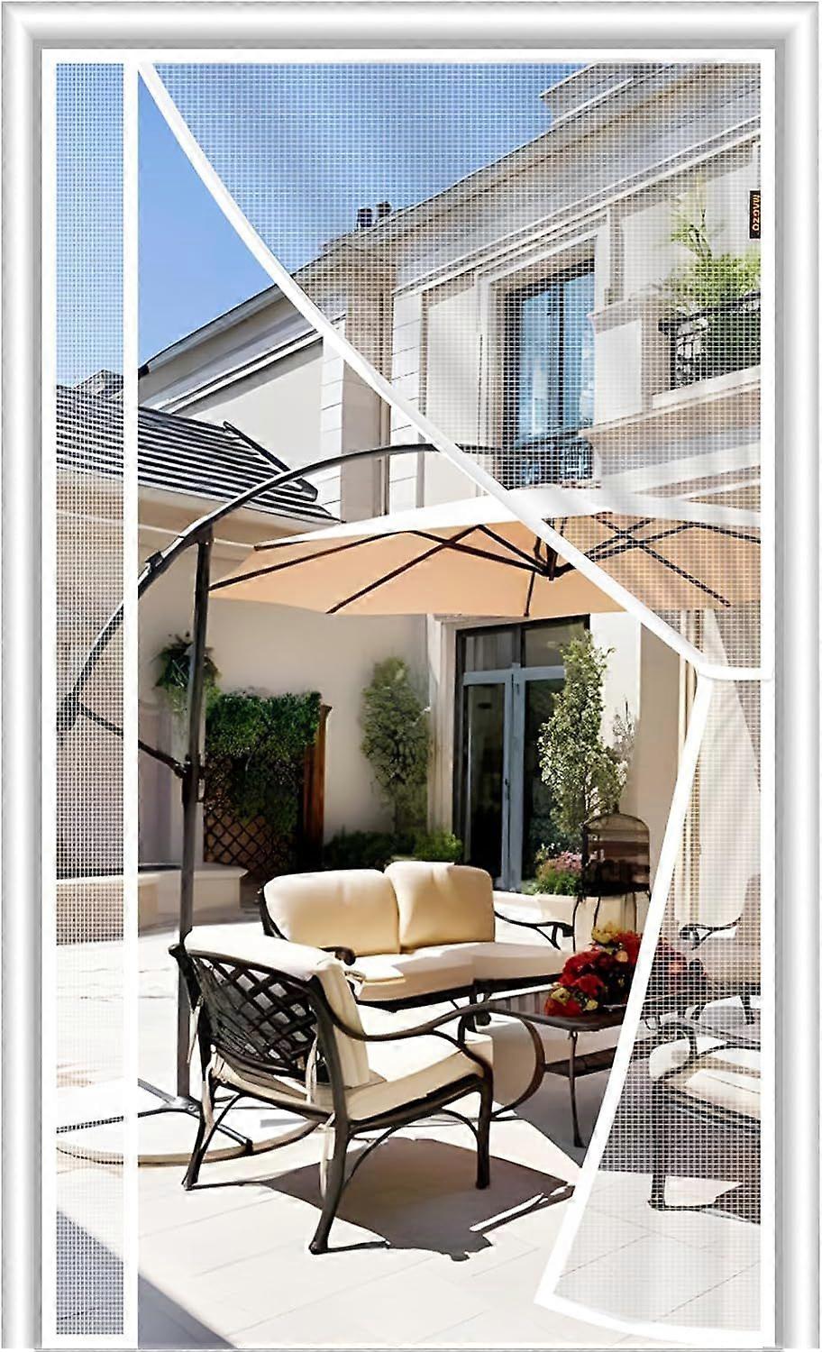 SDIGV Magnetic Screen Door, Fits Door Size 32'' x 80'', Reversible Left Right Side Opening, Upgraded Polyester Prevent Small Pets from Scratching The
