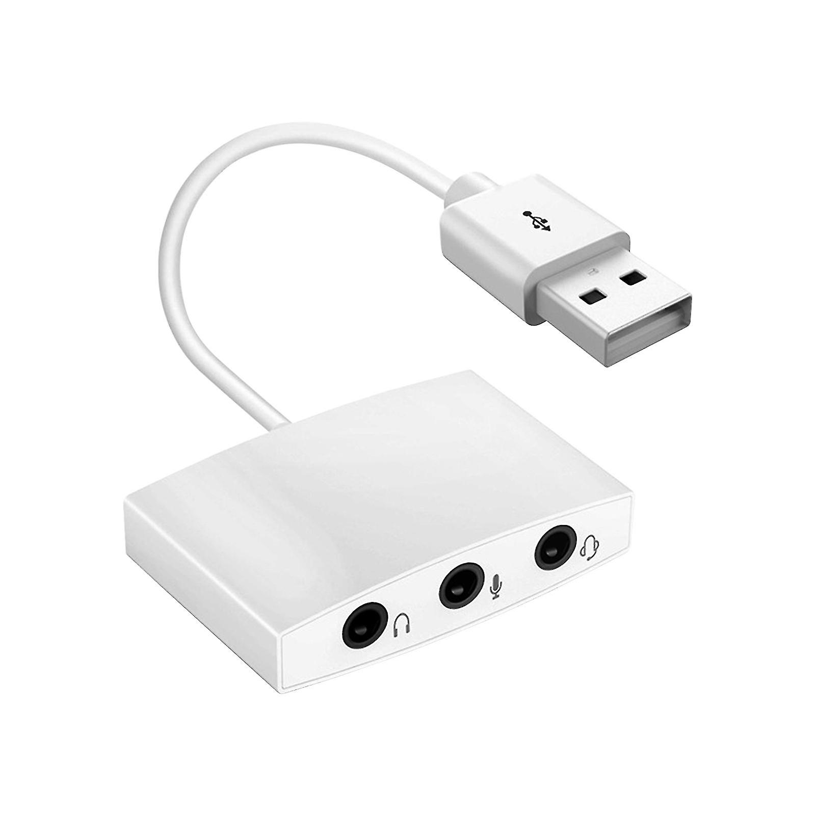 صوت بطاقة الصوت 3d ستيريو الصوت التوصيل وتشغيل 3 منافذ الخارجية 7.1 قناة Usb بطاقة الصوت للكمبيوتر المحمول