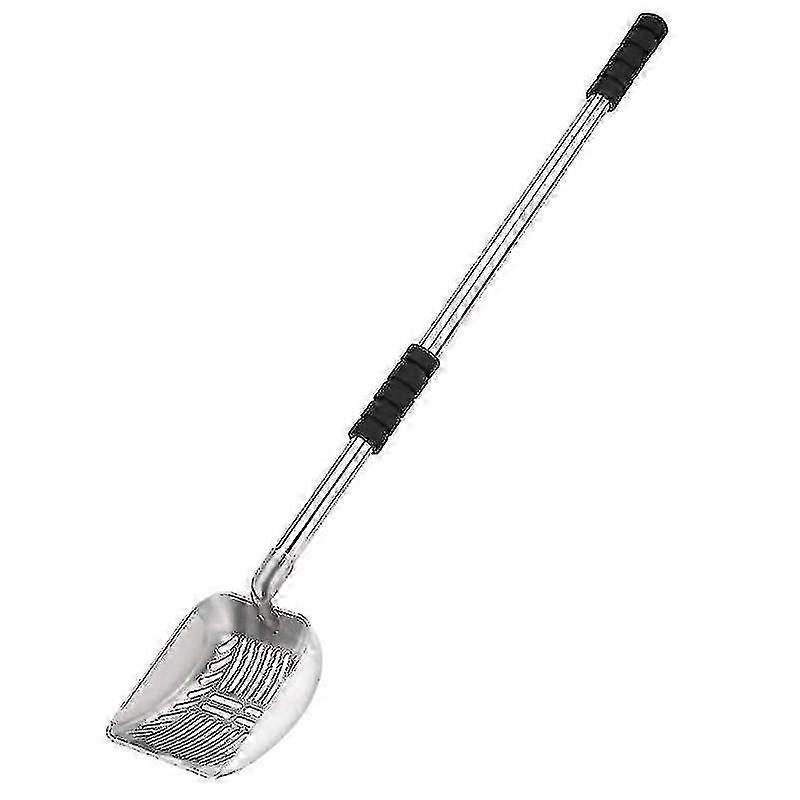 取り外し可能な金属猫のごみスクープ深いシャベルノンスリップフォームパッド入りグリップロングハンドルシフター犬キティプーパースクーパーペット用品