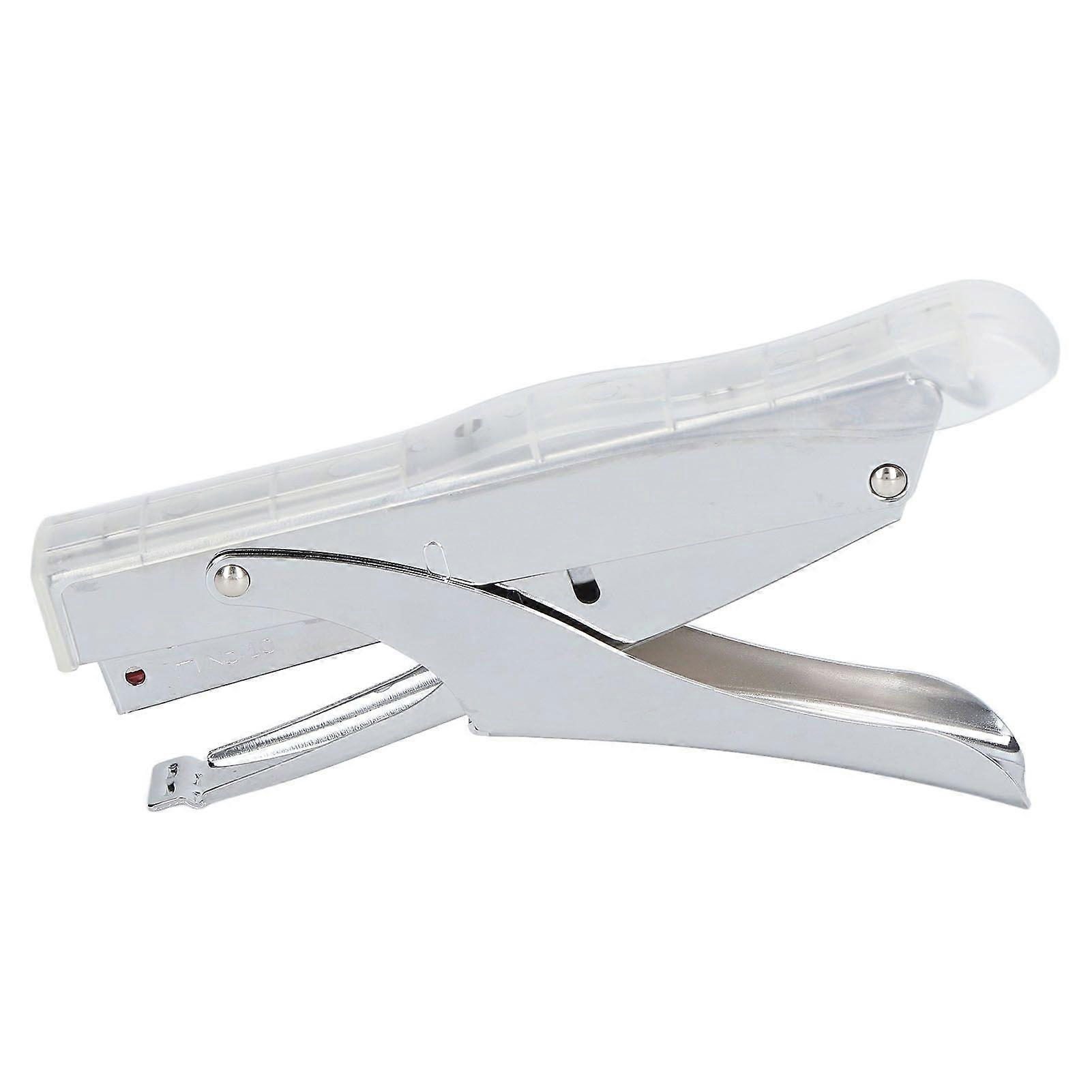 Hand Held Stapler 10 Sheets Capacity Ergonomic Labor Saving Mini Stapler for Binding Documents Transparent