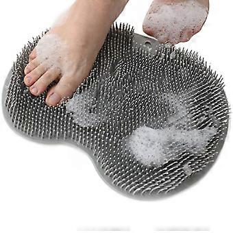 Foot Washing Brush Silicon Bath Foot Massage Pad Pad Shower Massage Bathroom Not Slip Bath Pad Skid proof Pad for Foot  orange