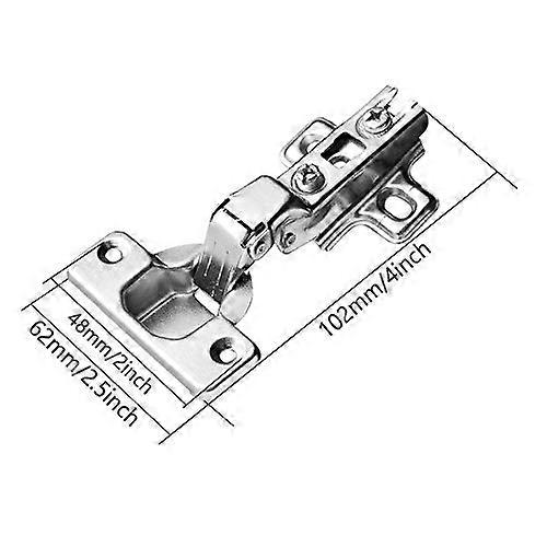 Stainless Steel Door Hinges for Cabinets - Hydraulic Soft Close Damper Buffer Hinges in Color B for Furniture Hardware