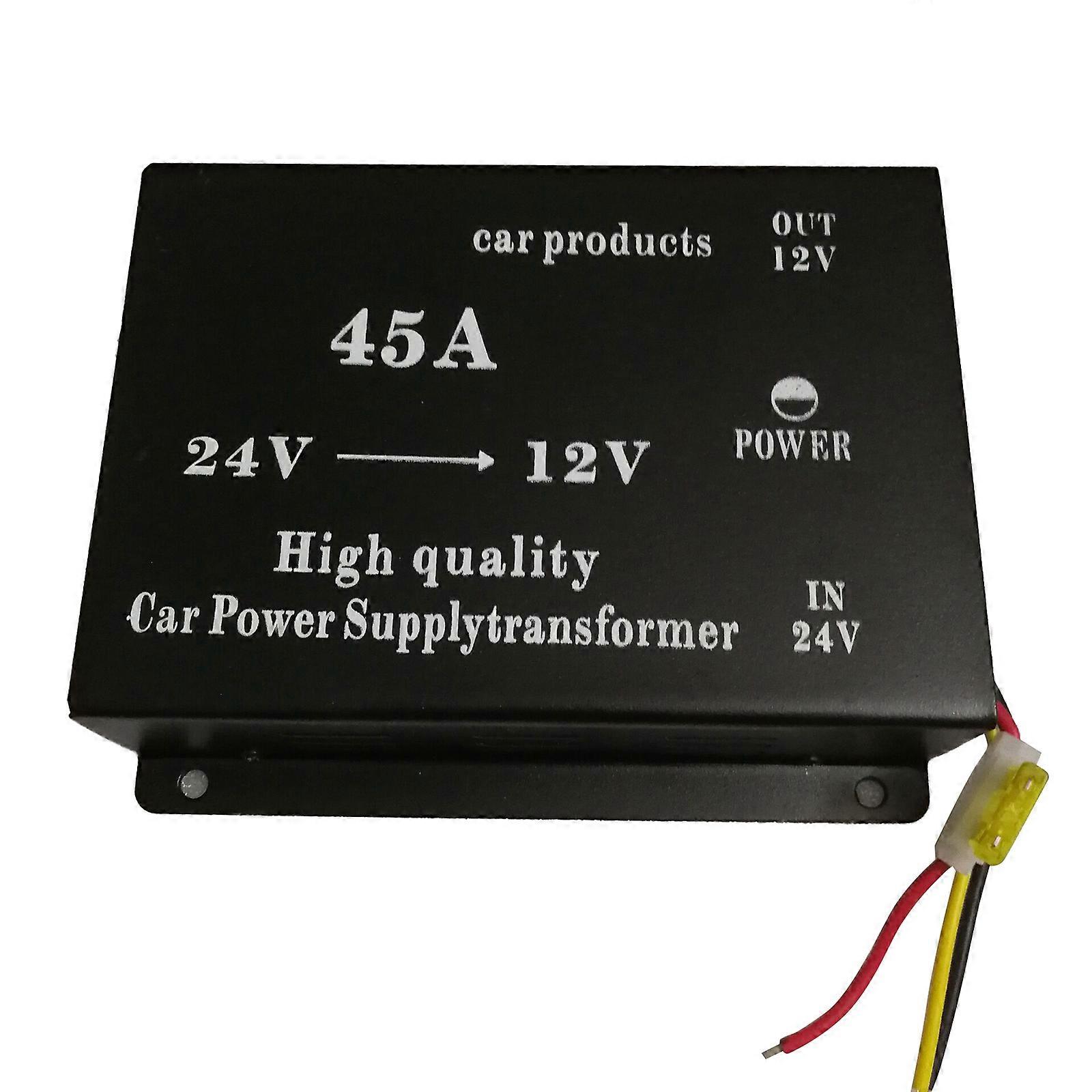 45A Voltage Reducer Converter Power Supply 24V To 12V For Trucks Stable Power Output With Overload Protection
